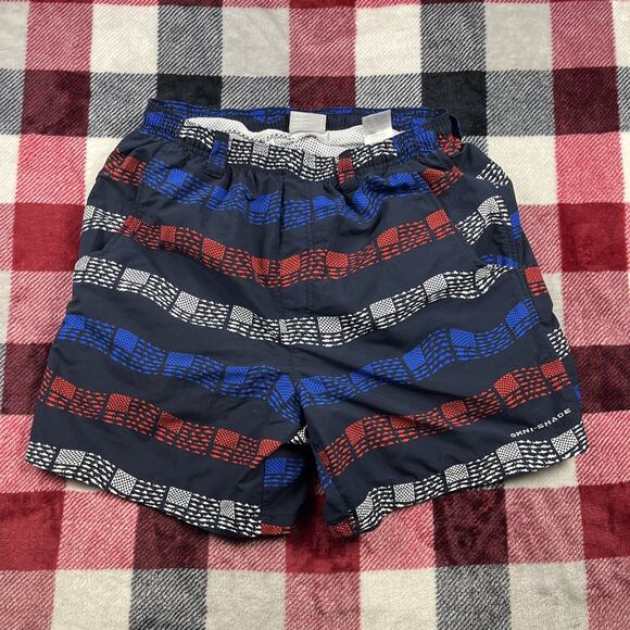 Columbia PFG Shorts Men S Super Backcast Swim Trunk Mesh Line Fish US Flag Print - Picture 4 of 12